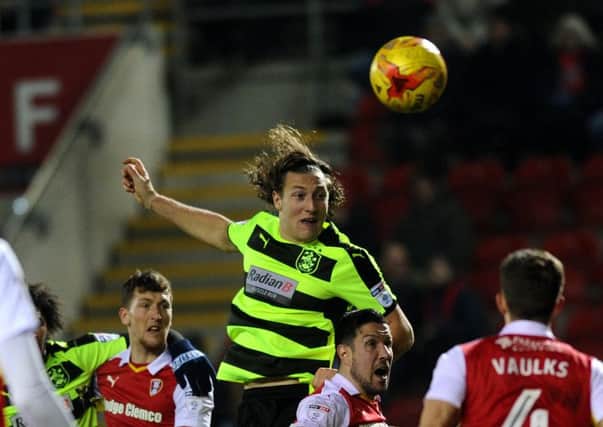 Huddersfield Town's Michael Hefele in action against Rotherham United (
Picture: Jonathan Gawthorpe).