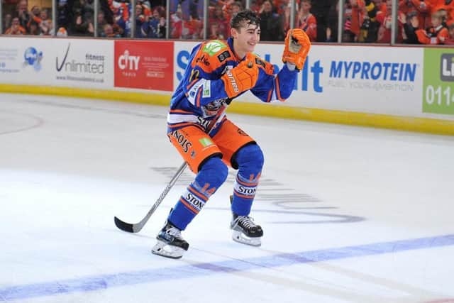 ONE FOR THE FUTURE: Sheffield Steelers' Liam Kirk. Picture: Dean Woolley.
