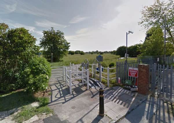 The woman was walking on Hob Moor in the direction of new houses in Windsor Garth. Picture: Google