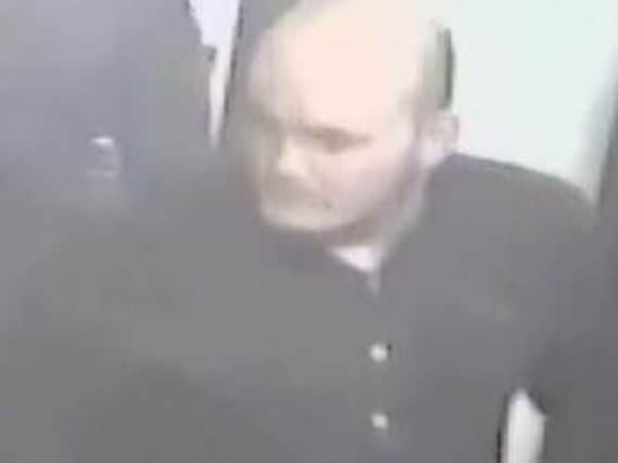 Police wish to speak to this man over an alleged bar assault.