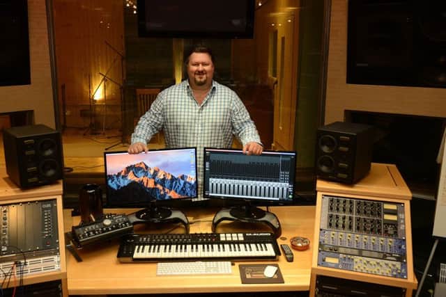 Music producer Eliot Kennedy in his Sheffield studio. (YPN).