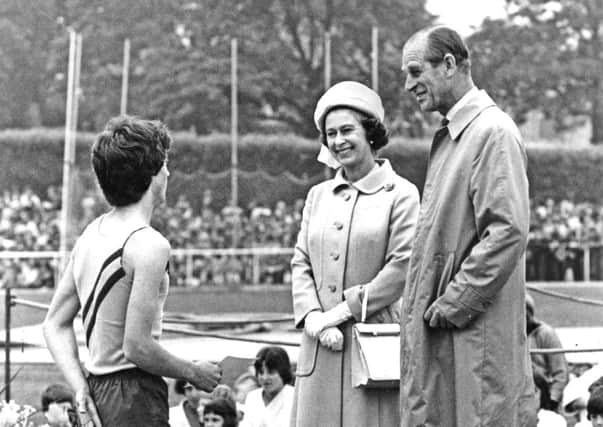 Queen in Hillsborough Park With  Prince Philip 12 July 1977