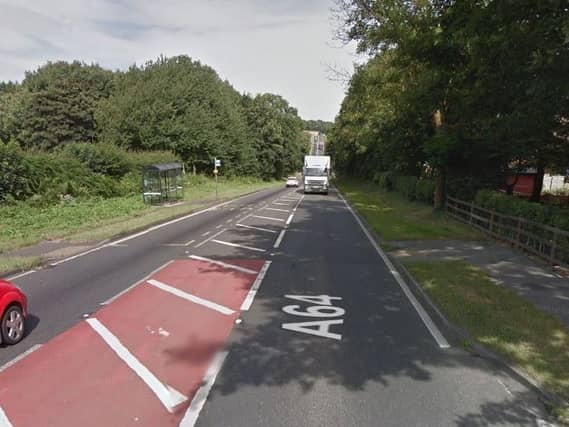 The scene close to where the accident happened on Saturday night
