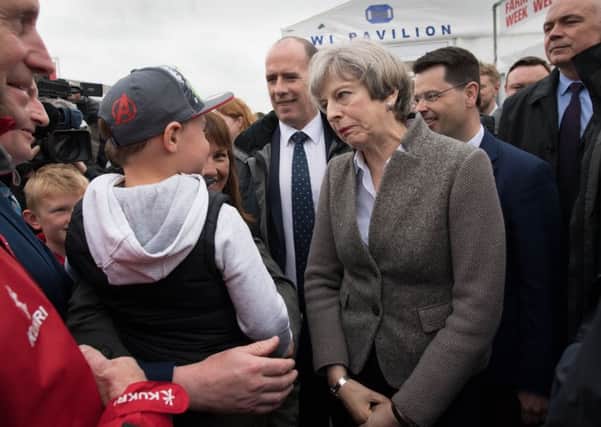 Theresa May was campaigning this weekend