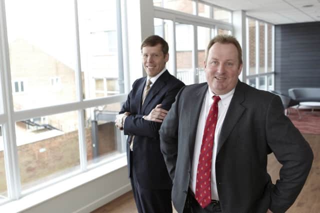 Neil Jowsey, left, the CEO of Arco, with Thomas Martin, the company's non-executive chairman