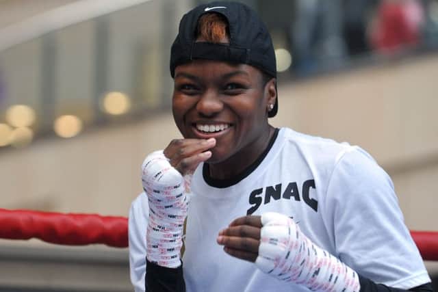 Nicola Adams at a recent sparring session in Leeds. (Tony Johnson).