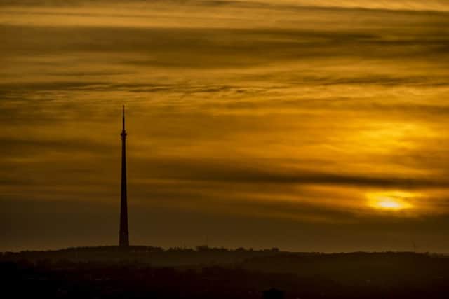 One of Sarah Coulson's favoruite views is beyond the iconic television mast at Emley Moor in Kirklees.