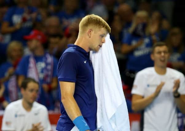 DEFEATED: Britain's Kyle Edmund. Picture: Andrew Milligan/PA