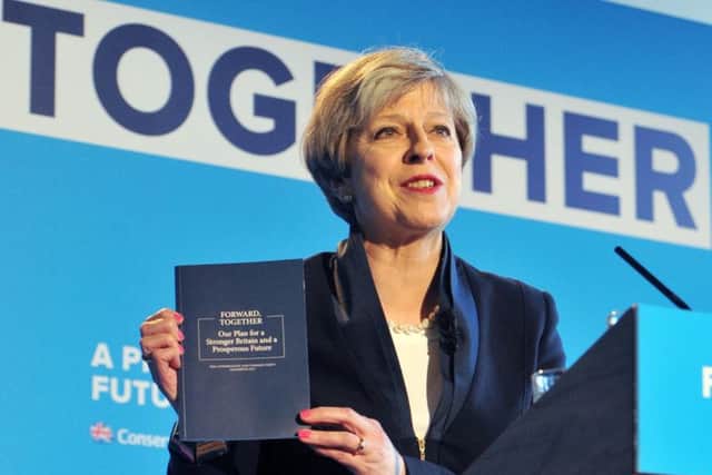 Theresa May launched the Conservative manifesto in Yorkshire
