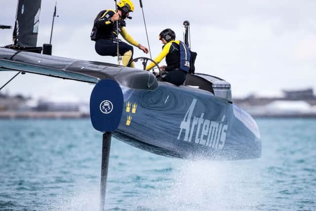 America's Cup contender Artemis Racing off the coast of Bermuda (Pictures: Sander van der Borch)