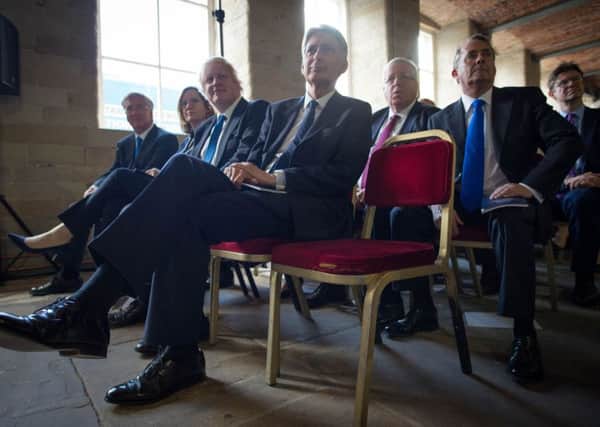Chancellor Philip Hammond and fellow members of the cabinet were in Halifax