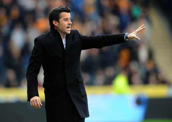 Hull City fans are apprehensive that head coach Marco Silva may not be with them next season back in the Championship (Picture: Jonathan Gawthorpe).