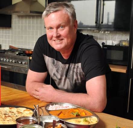 Dan Toombs is the self styled Curry Guy from Yarm. For two years he cooked nothing but Indian food for him and his family, wife Caroline, Katy, Joe and Jennifer,  for a blog he was writing.  Picture Tony Johnson.