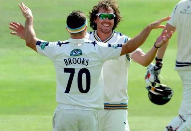 Ryan Sidebottom and Jack Brooks leading the attack for Yorkshire