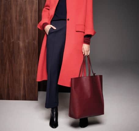 Autograph coat, Â£119, in several shades, out August 31, bag, Â£99, out September 2.