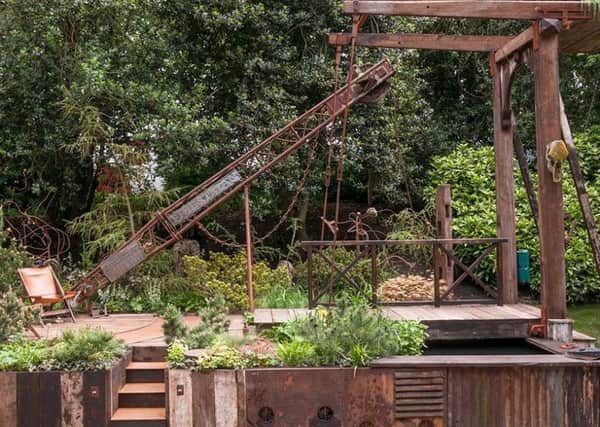 Doncaster-based Walkers Nurseries created this garden from an old industrial wharf