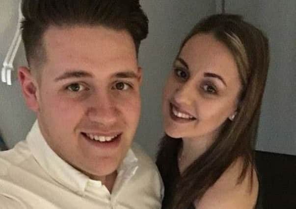 Concert-goer Harry Shillito, of Dewsbury, pictured with his girlfriend, Chloe.