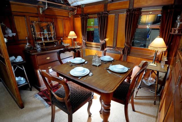 Michael and Gloria have spent 27 years restoring the Victorian sleeper carriage