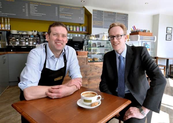 Refresca Coffee Company, Bramhope.
L-r Russell Burnett from LCF Barber Titleys and Mark Frankland - Director of Refresca Coffee Company Ltd
18.05.17