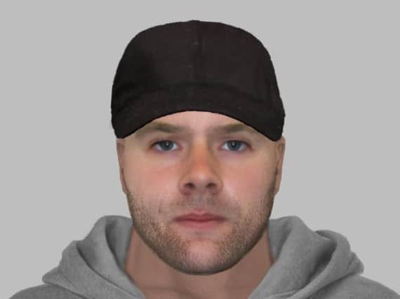 An e fit image of a man police want to speak to