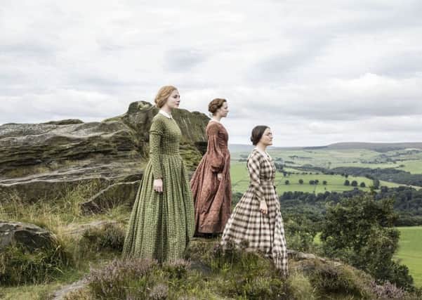 In the BBC drama To Walk Invisible, Charlotte Bronte cut a rather humourless figure. PA Photo/BBC/Gary Moyes.