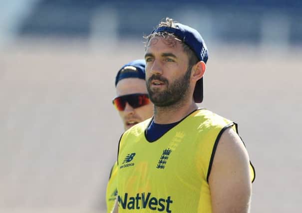 England's Liam Plunkett during the nets session at the Ageas Bowl on Friday. Picture: John Walton/PA