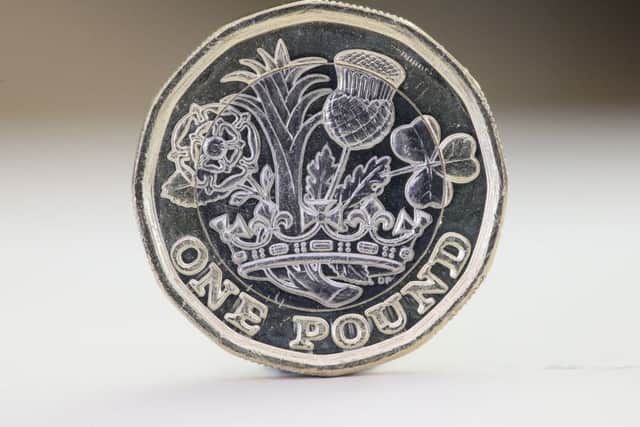 The new 12-sided Â£1 coin.