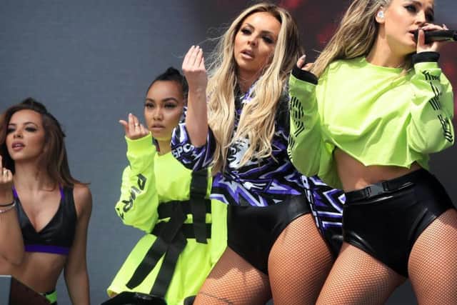 Little Mix perform during BBC Radio 1's Big Weekend at Burton Constable Hall, Burton Constable, Skirlaugh in Hull.