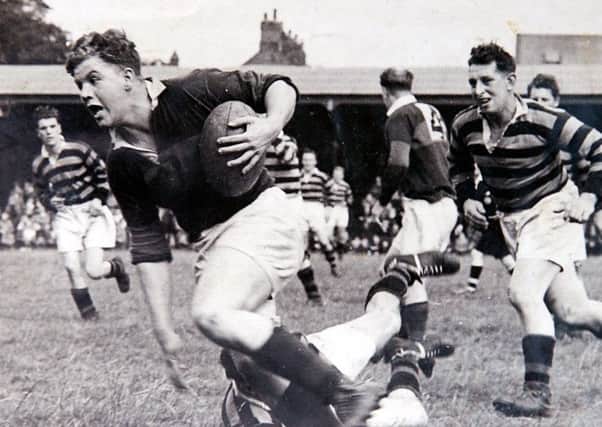 Don Robinson, in action for Wakefield 1952.