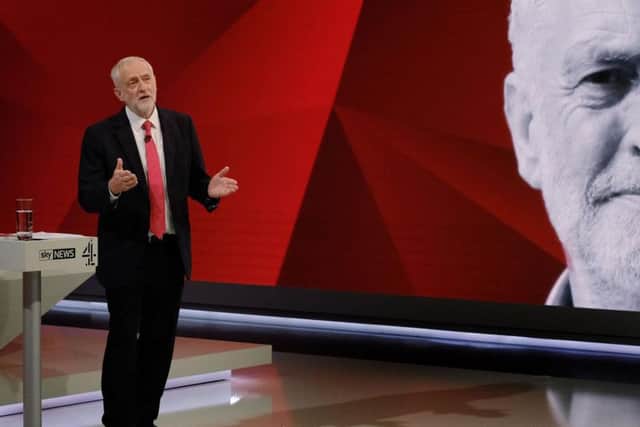 Labour leader Jeremy Corbyn answers questions from the studio audience during the general election programme last night.