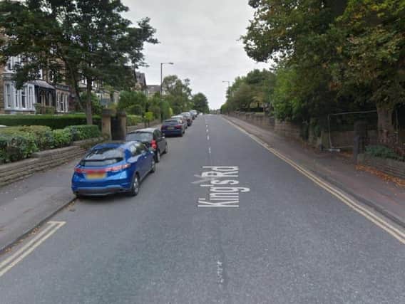 A number of cars were damaged in King's Road, Harrogate. Picture: Google
