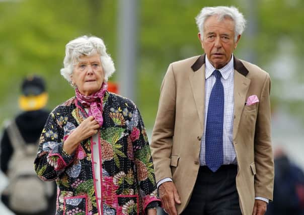 Lady Zetland is pictured alongside her husband, the fourth Marquess of Zetland.  Pic: Glenn Minikin