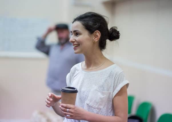 HIDDEN TALENT: Serena Manteghi as LV is rehearsals for The Rise and Fall of Little Voice at the Stephen Joseph Theatre in Scarborough.Picture: Sam Taylor