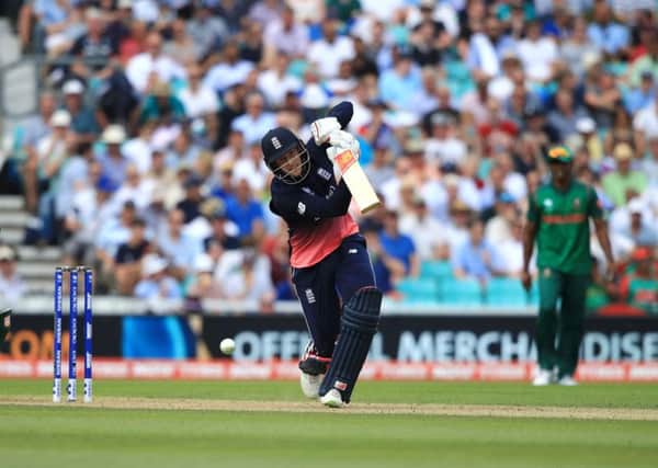 Englands Joe Root on his way to an unbeaten 133 in Thursday's comfortable victory over Bangladesh.