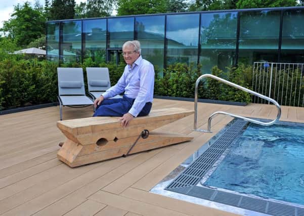 Simon Mackaness, owner of Rudding Park Hotel in Harrogate, following the opening of its new Â£9m spa. Picture Tony Johnson