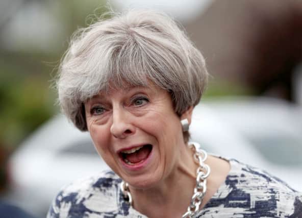 Prime Minister Theresa May reacts during a campaign stop near Doncaster. PRESS ASSOCIATION Photo. Picture date: Friday June 2, 2017. Photo: Scott Heppell/PA Wire