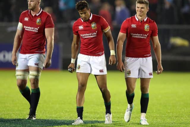 The British and Irish Lions looked disconsolate during a tough test of their credentials (Photo: PA)