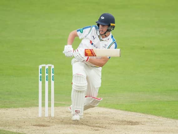 Yorkshire captain Gary Ballance in action on day one against Lancashire (Photo: SW Pix)