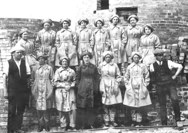 Women workers of Mexborough Brickworks, circa 1916