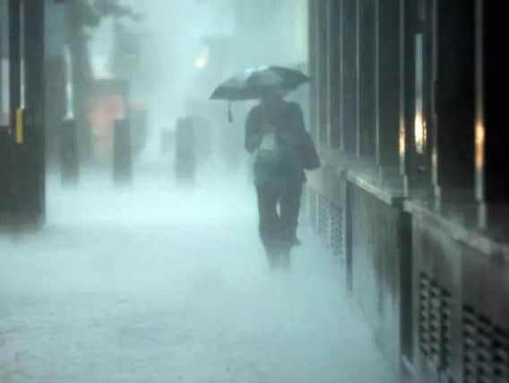 Parts of Yorkshire can expect heavy rain fall on Monday and Tuesday.