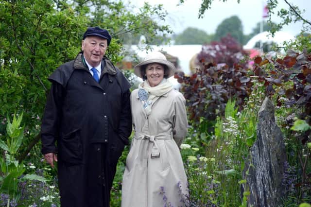 The Duke and Duchess off Devonshire at the RHS Chatsworth Flower Show. Picture: Scott Merrylees