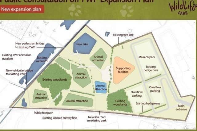 The proposal to develop Yorkshire Wildlife Park.