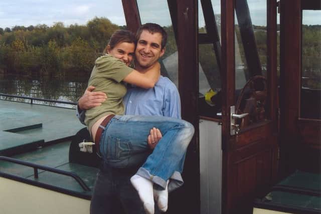 Jo and Brendan Cox on their barge.