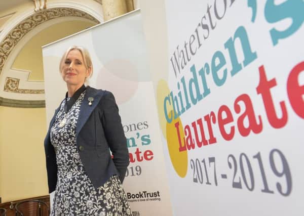 Lauren Child, pictured at her unveiling ceremony in Hull this week. (PA).