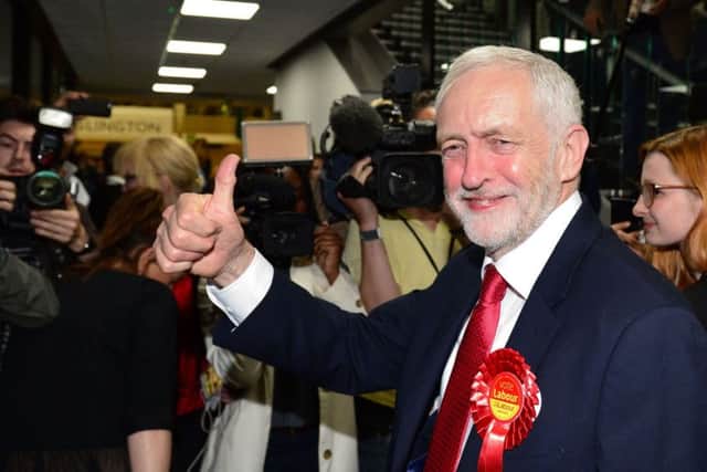 PABEST

Labour leader Jeremy Corbyn arrives at the Sobell Leisure Centre in Islington, north London, where counting is taking place for the General Election. PRESS ASSOCIATION Photo. Picture date: Friday June 9, 2017. See PA story ELECTION Main. Photo credit should read: Dominic Lipinski/PA Wire