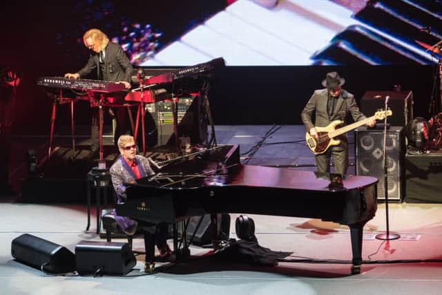 Elton John performing at Leeds First Direct Arena. Picture: Anthony Longstaff
