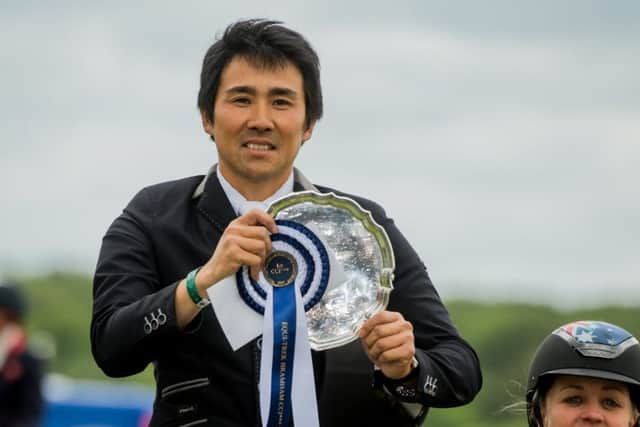 MAKING HISTORY: Yoshiaki Oiwa has become the first ever Japenese rider to win at Bramham. Picture by James Hardisty.