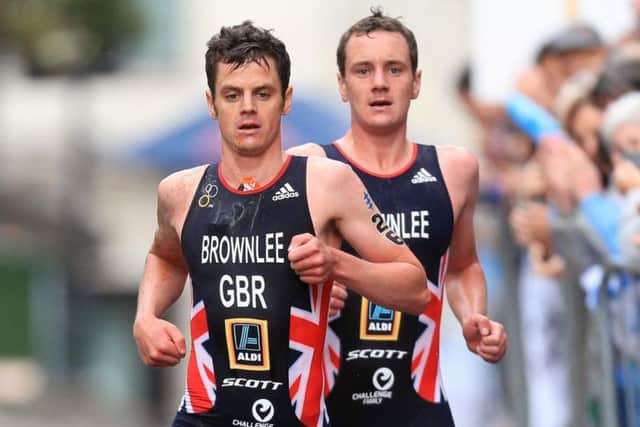 The brothers shared the lead throughout the cycling and running legs before Alistair surged ahead (Photo: PA)