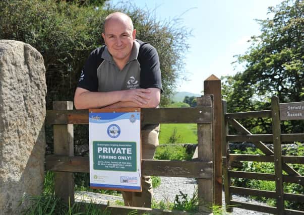 Giles Evans from the Angling Trust, pictured in Grassington, who is leading a  new crackdown on illegal fishing and poaching.  (Picture Tony Johnson).