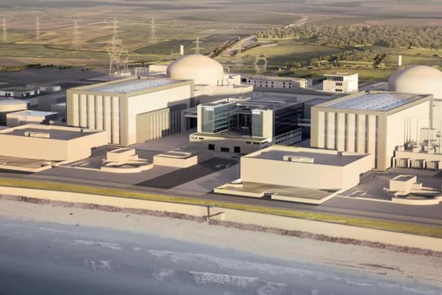 Undated file handout artist's impression issued by EDF of plans for the new Hinkley Point C nuclear power station.  RESS ASSOCIATION
